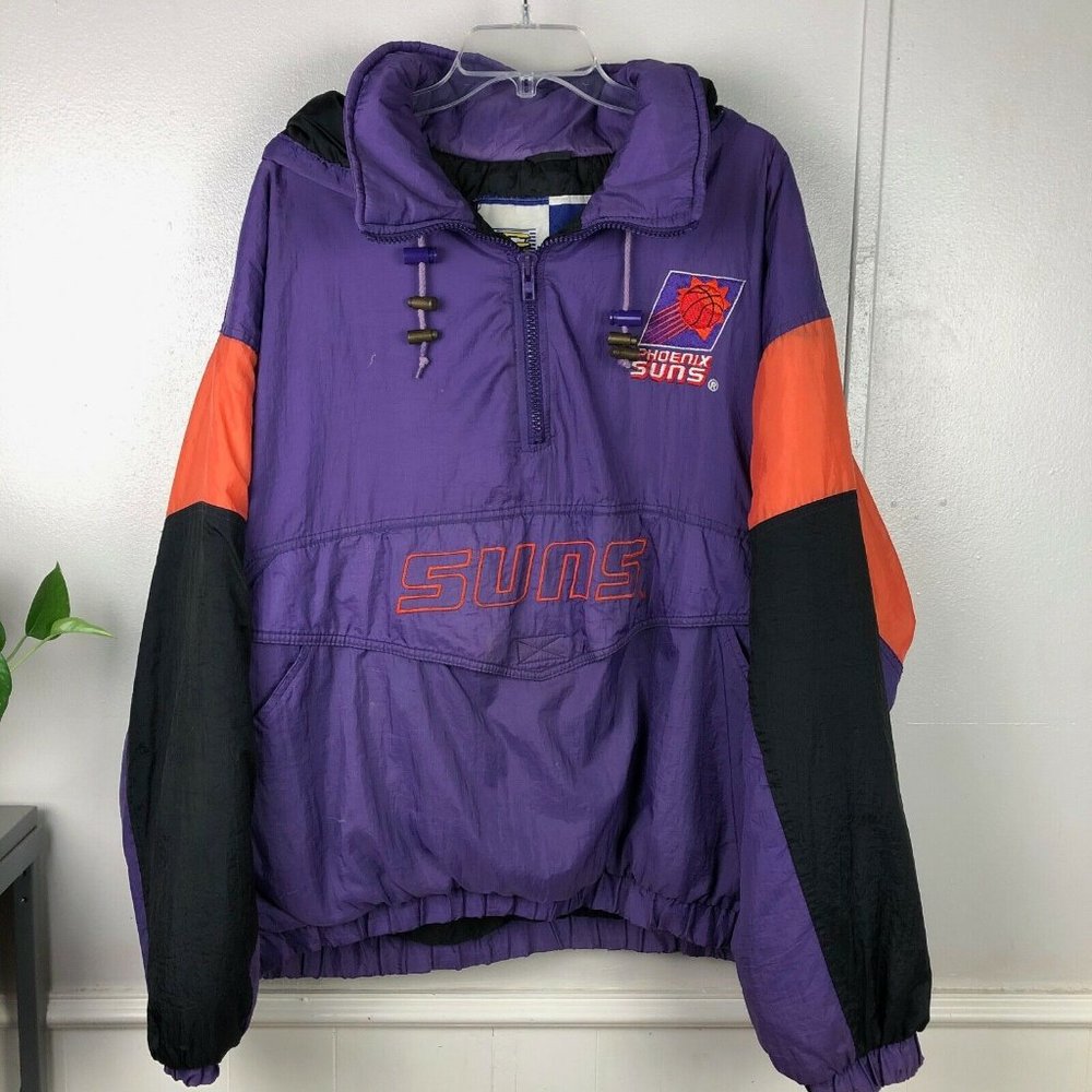 Vintage Phoenix Suns Purple and Orange Windbreaker